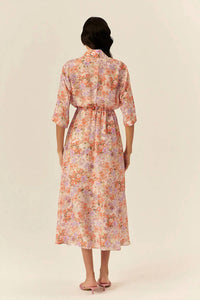 EXQUISE Maliyah Midi Dress in multi color - women's dress - detail view