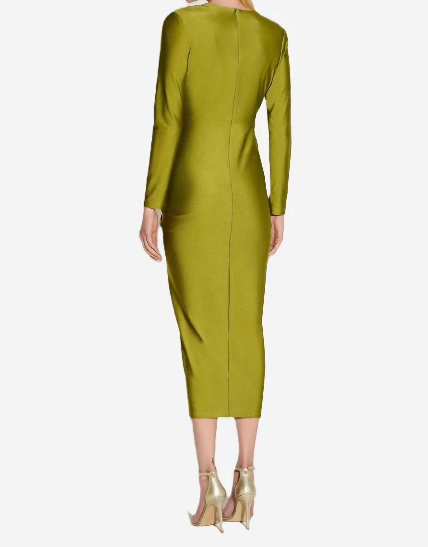 Joseph Ribkoff - SATIN DRAPED SHEATH DRESS