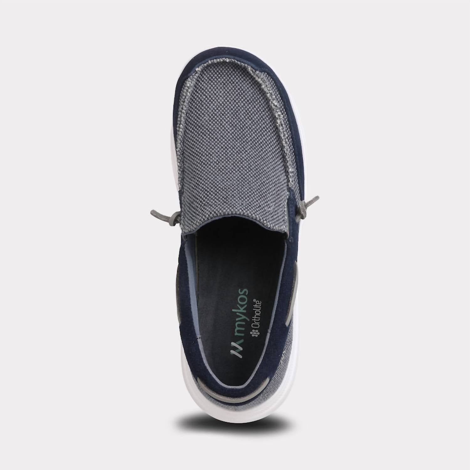 Mykos Men's Calvin Slip-on Shoe in navy - men's loafer - view 5