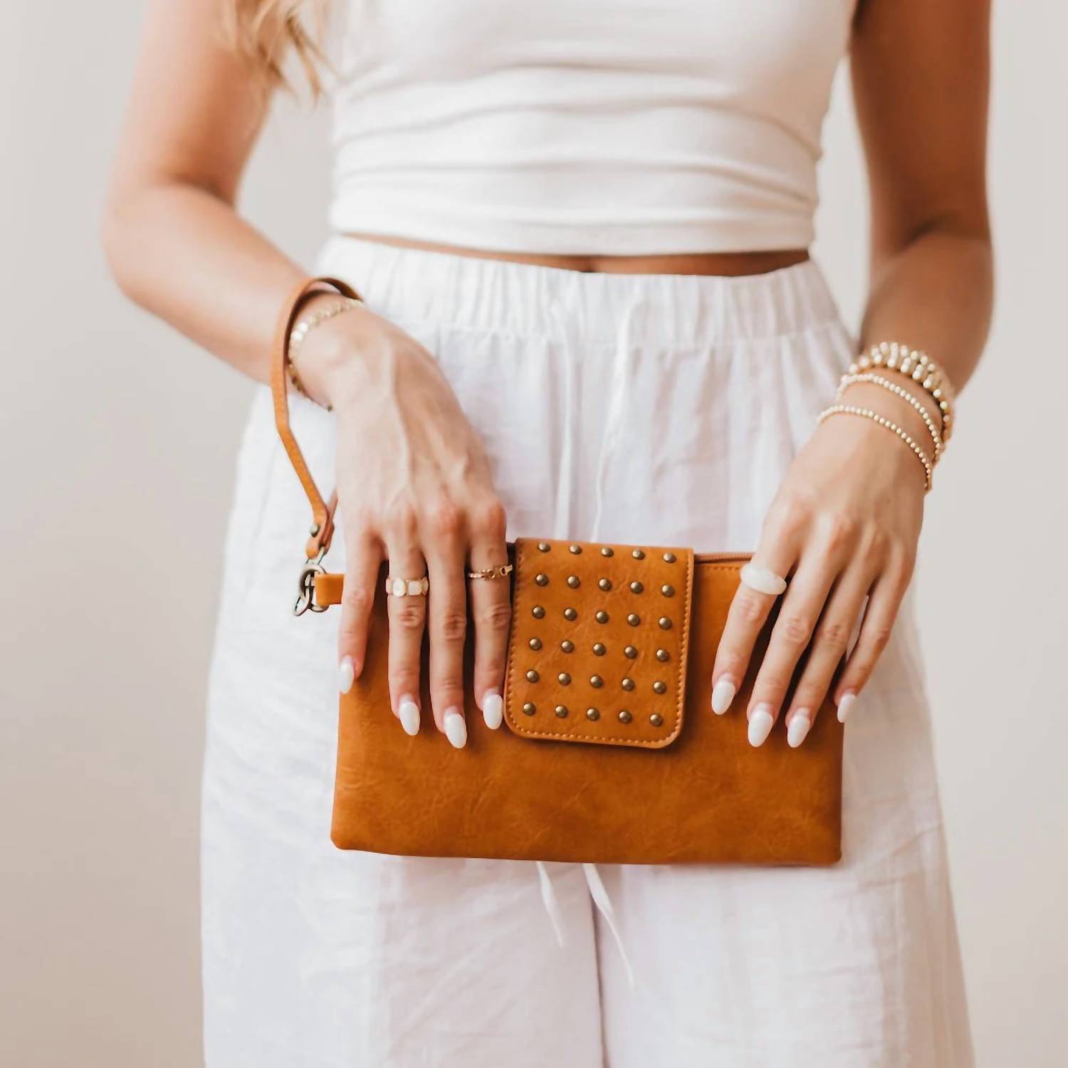 Pretty Simple - Women's Riviera Maya Rivet Clutch