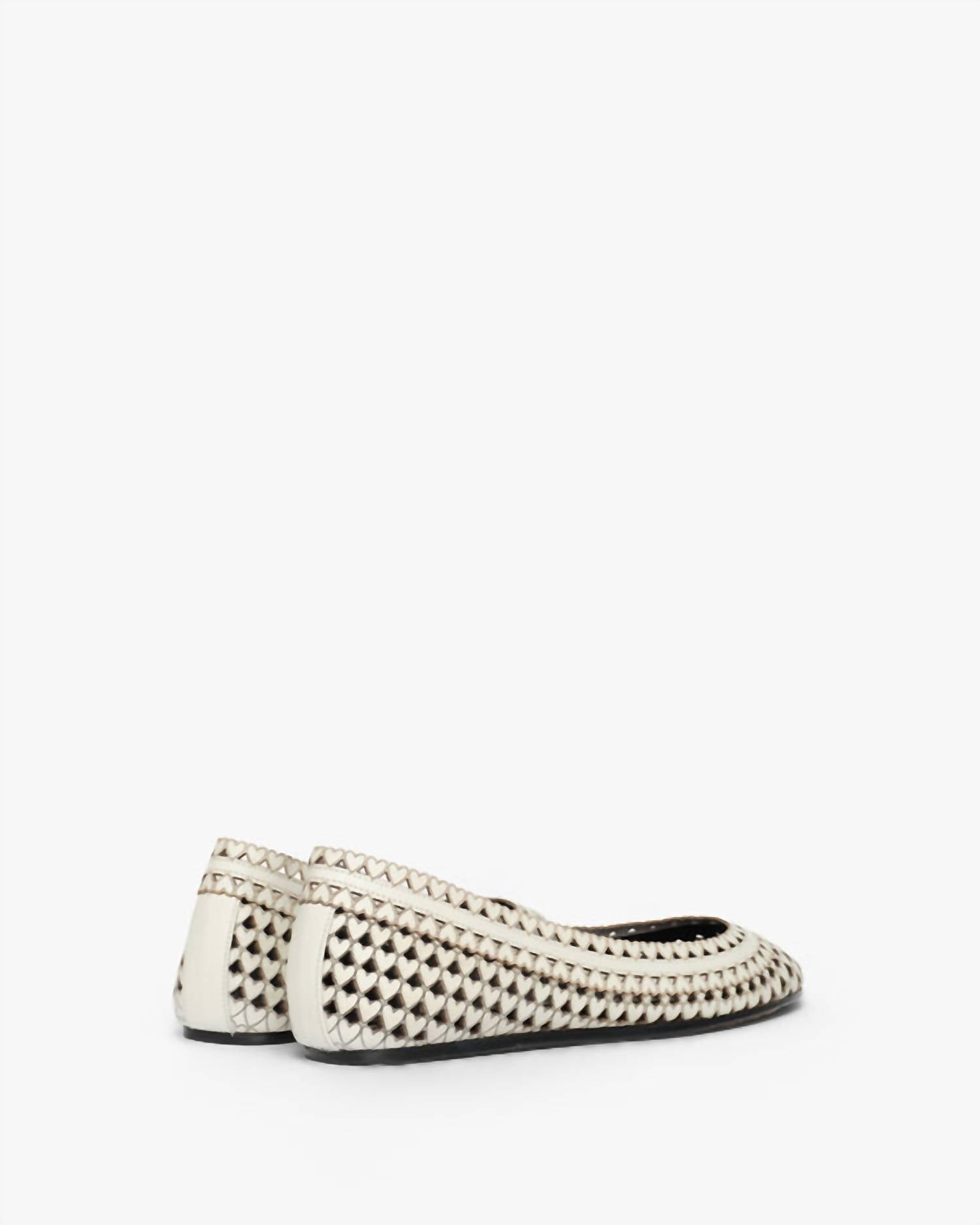 ISABEL MARANT Women's Belni Ballet Flats in chalk - women's flats - alternate view