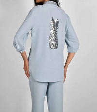 Frank Lyman - Polina Pineapple Woven Top