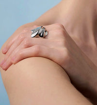 JENNYBIRD Women's Lydia Ring in platinum - women's jewelry - alternate view