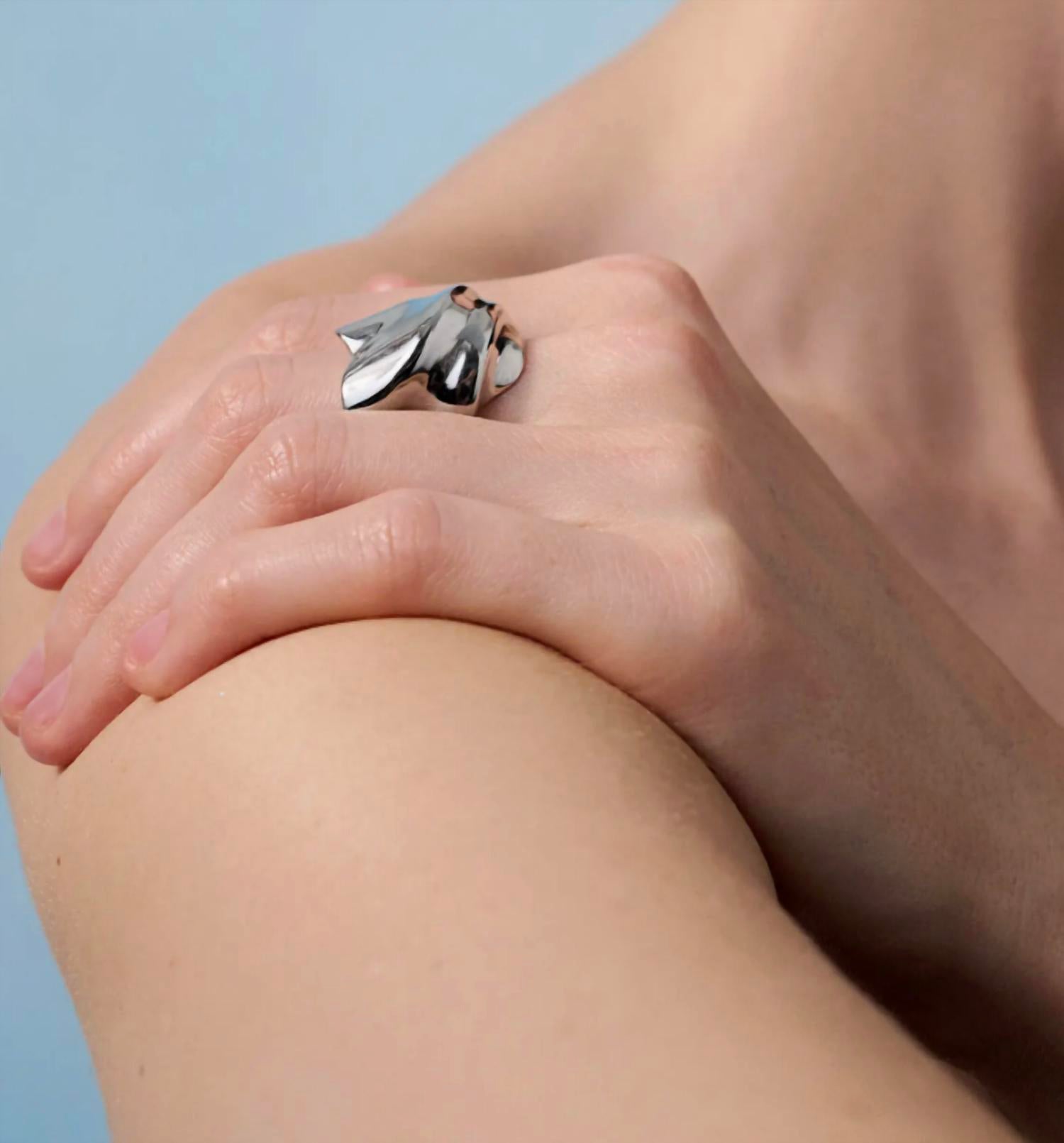 JENNYBIRD Women's Lydia Ring in platinum - women's jewelry - alternate view