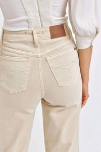 Judy Blue - High Waist Garment Dyed Detroy 90's Straight Jeans