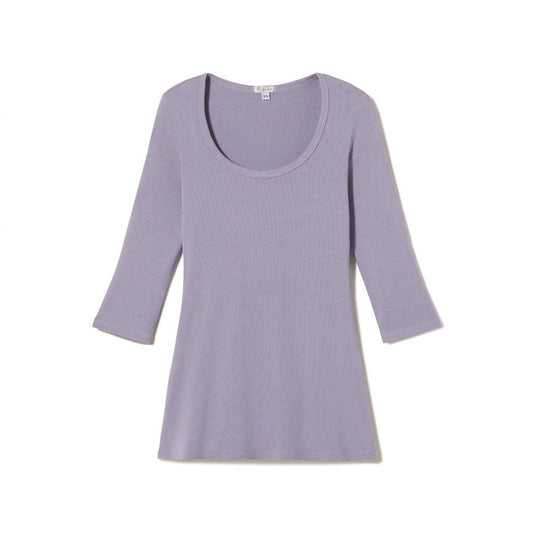 Norah 3/4 Sleeve Rib Tee