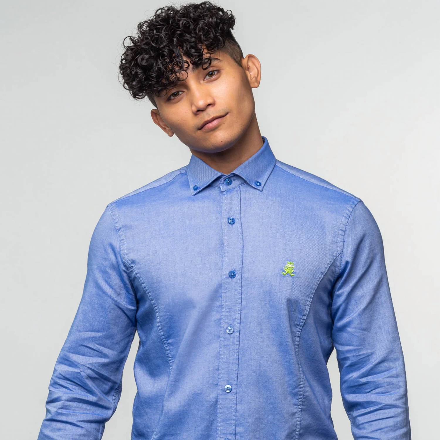 Eight X - Men's Oxford Frog Button Down Shirt