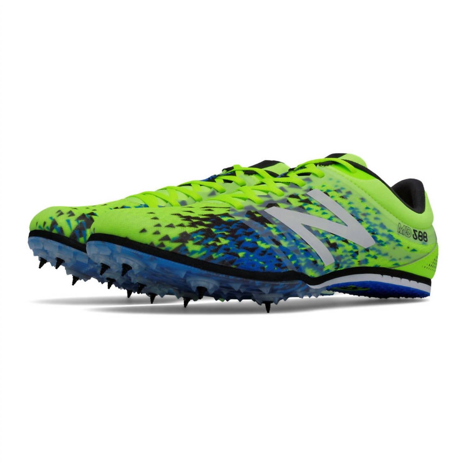 New Balance Men's Track Mid-distance Spikes Shoes in yellow - men's shoe