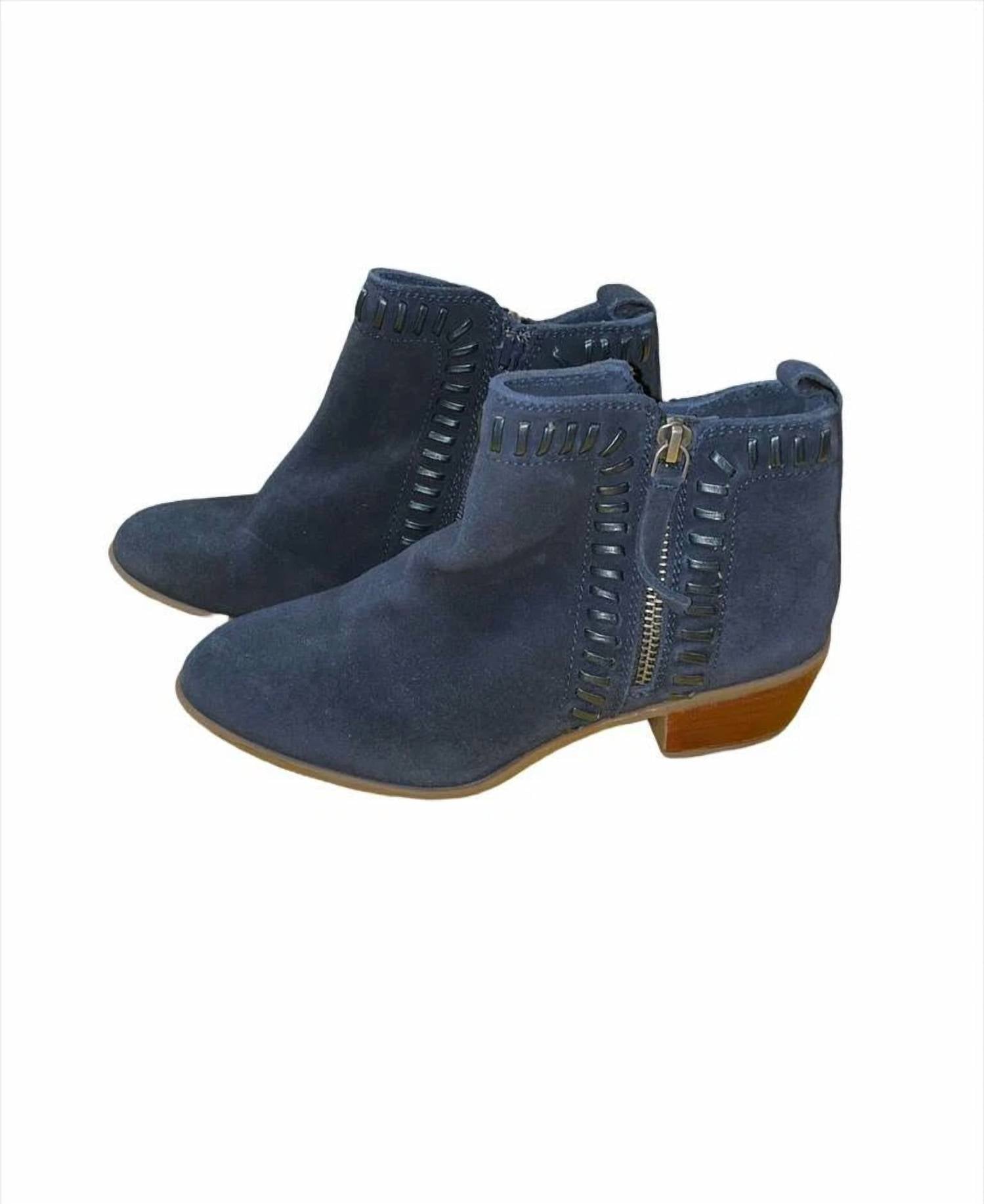 Diba True - Women's Later Gater Whipstitch Detail Suede Booties