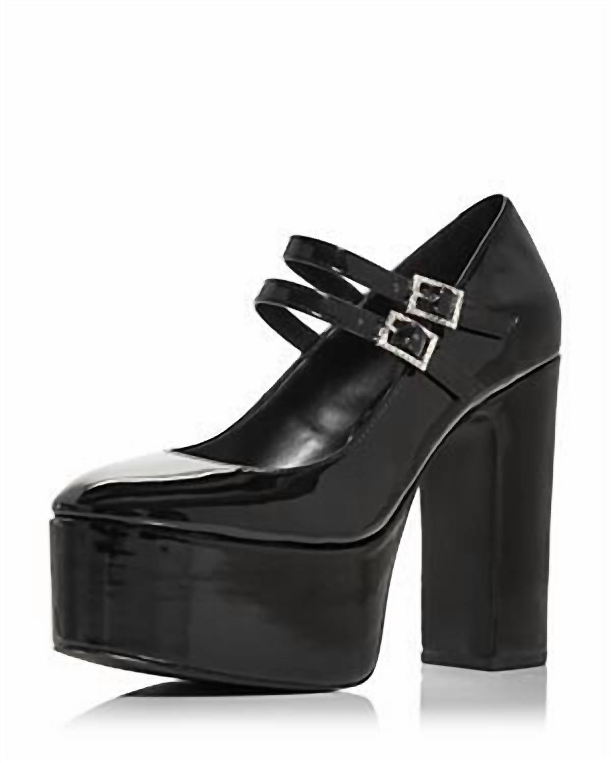 Aqua - Women's Emmy Ankle Strap Platform High Heel Pumps