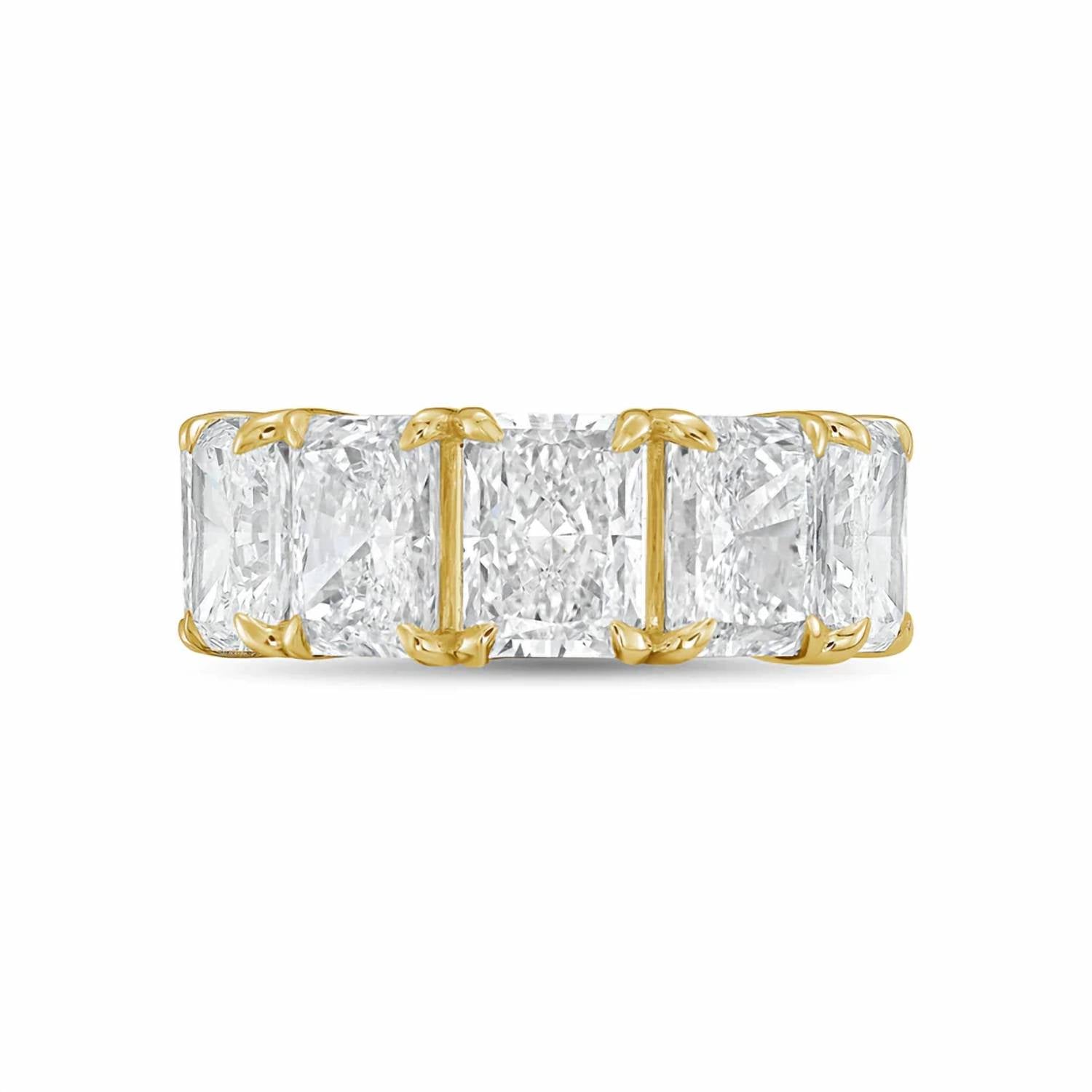 Diana M Jewels - Women's Radiant Lab-Grown Diamond Eternity Band (8.00 Ct) - Elegant Plus