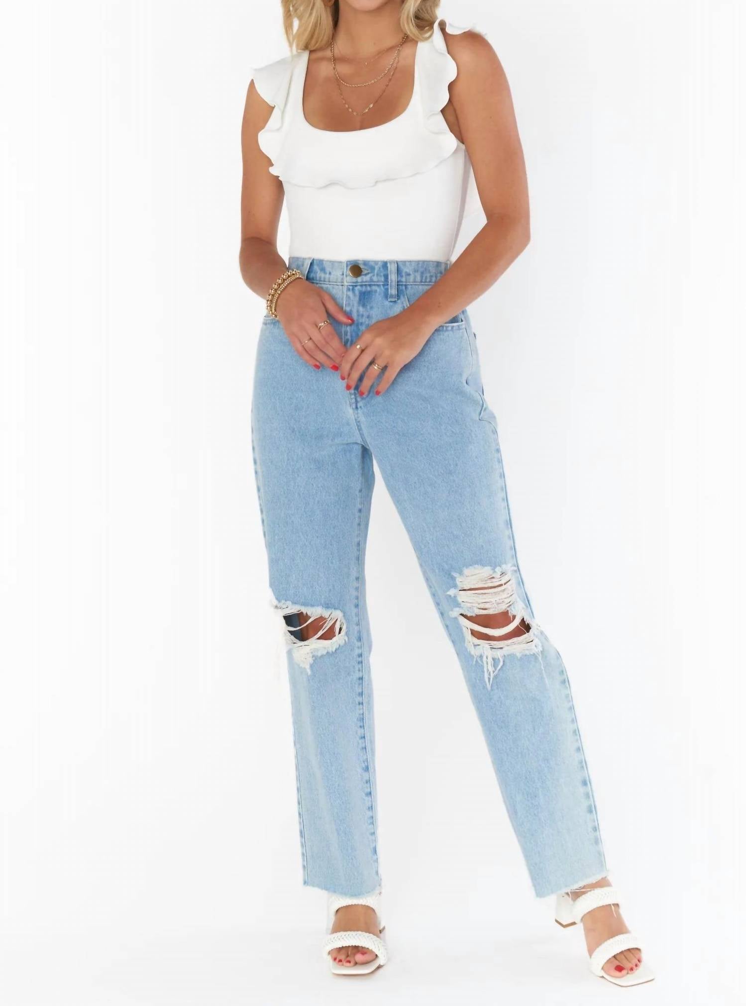 Show Me Your Mumu Rochelle Bodysuit in white - women's shirt
