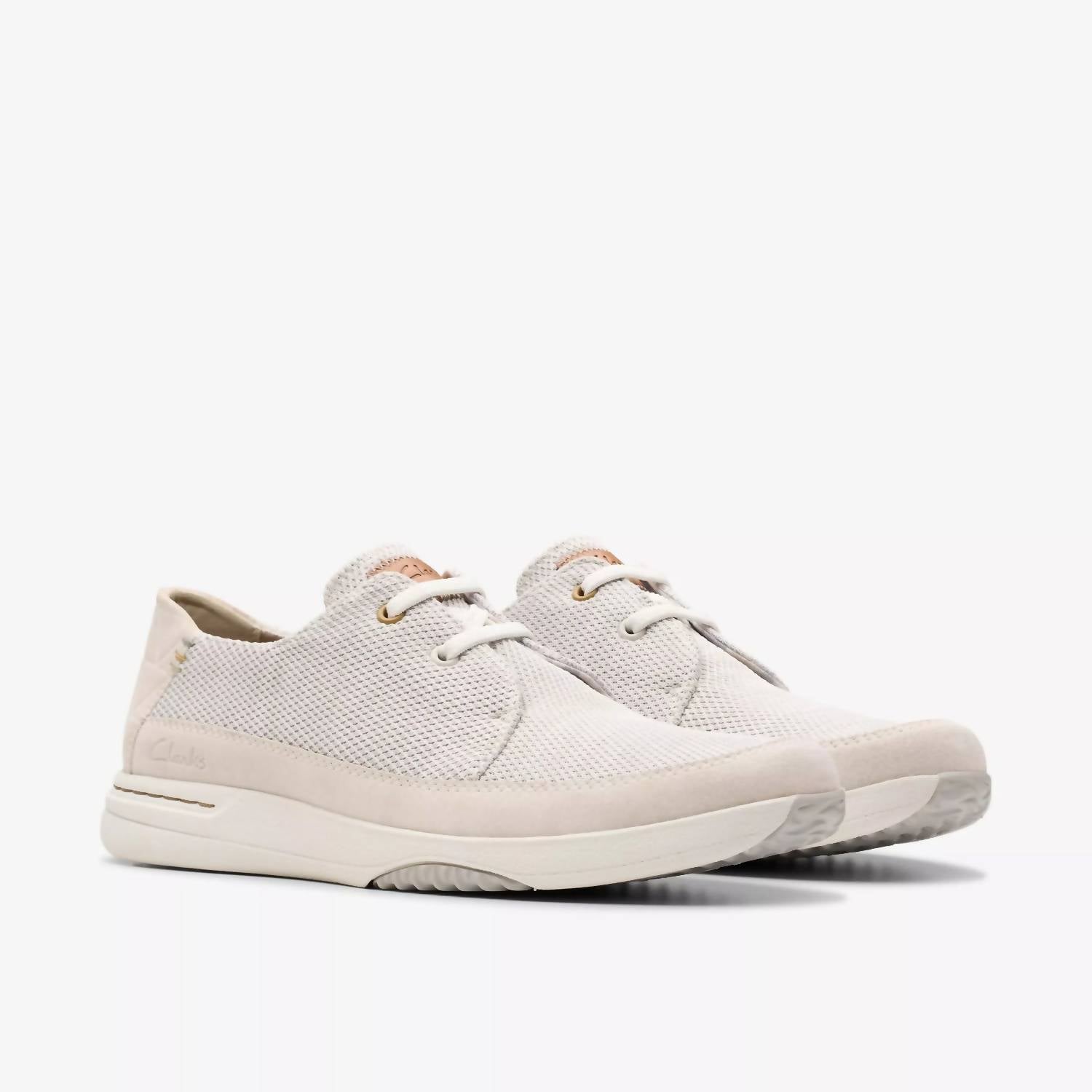 Clarks Men's Easeway Lace Sneakers in white combi - men's sneaker - alternate view