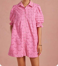 Strut & Bolt - Ciara Eyelet Mini Dress