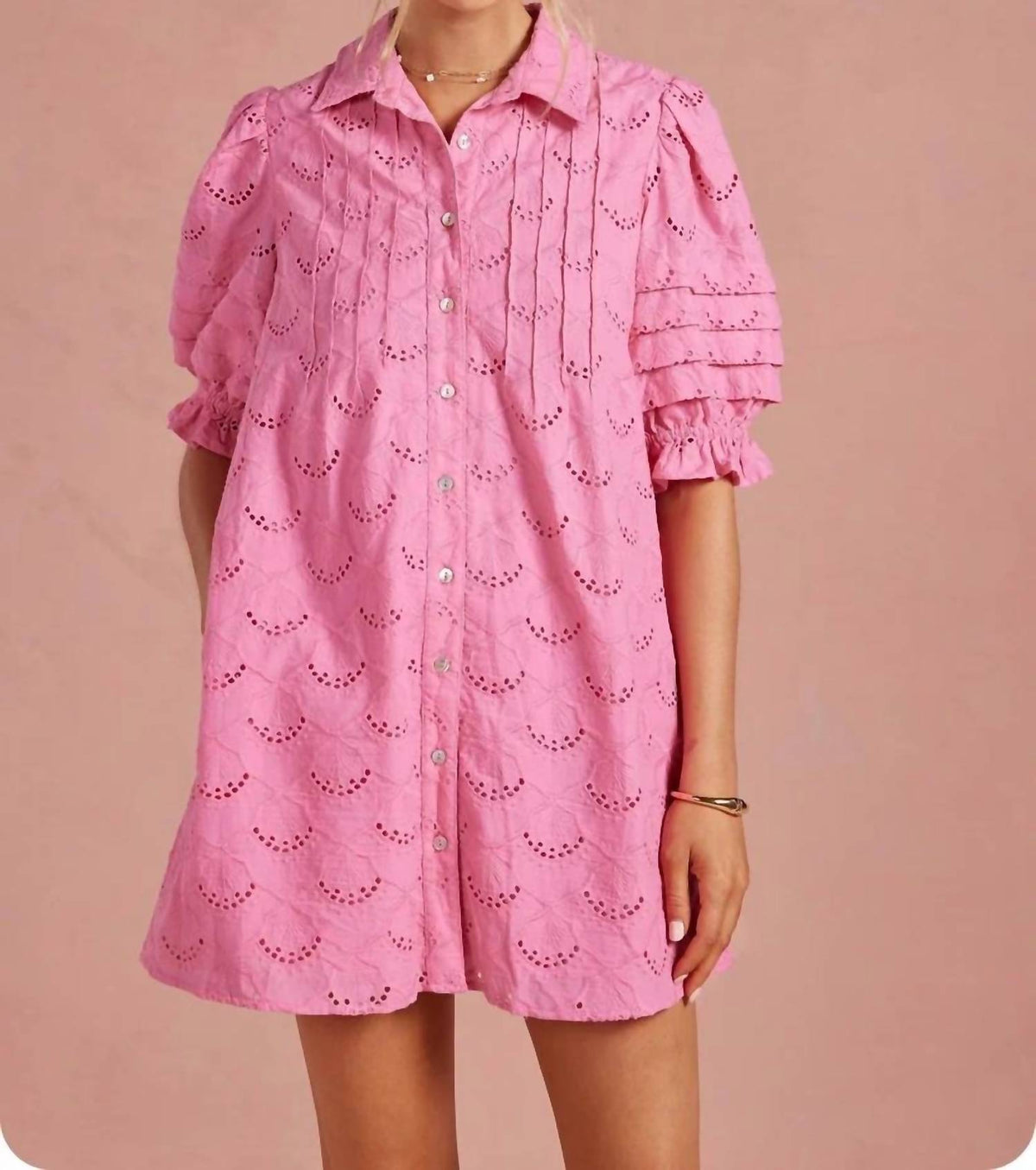 Strut & Bolt - Ciara Eyelet Mini Dress
