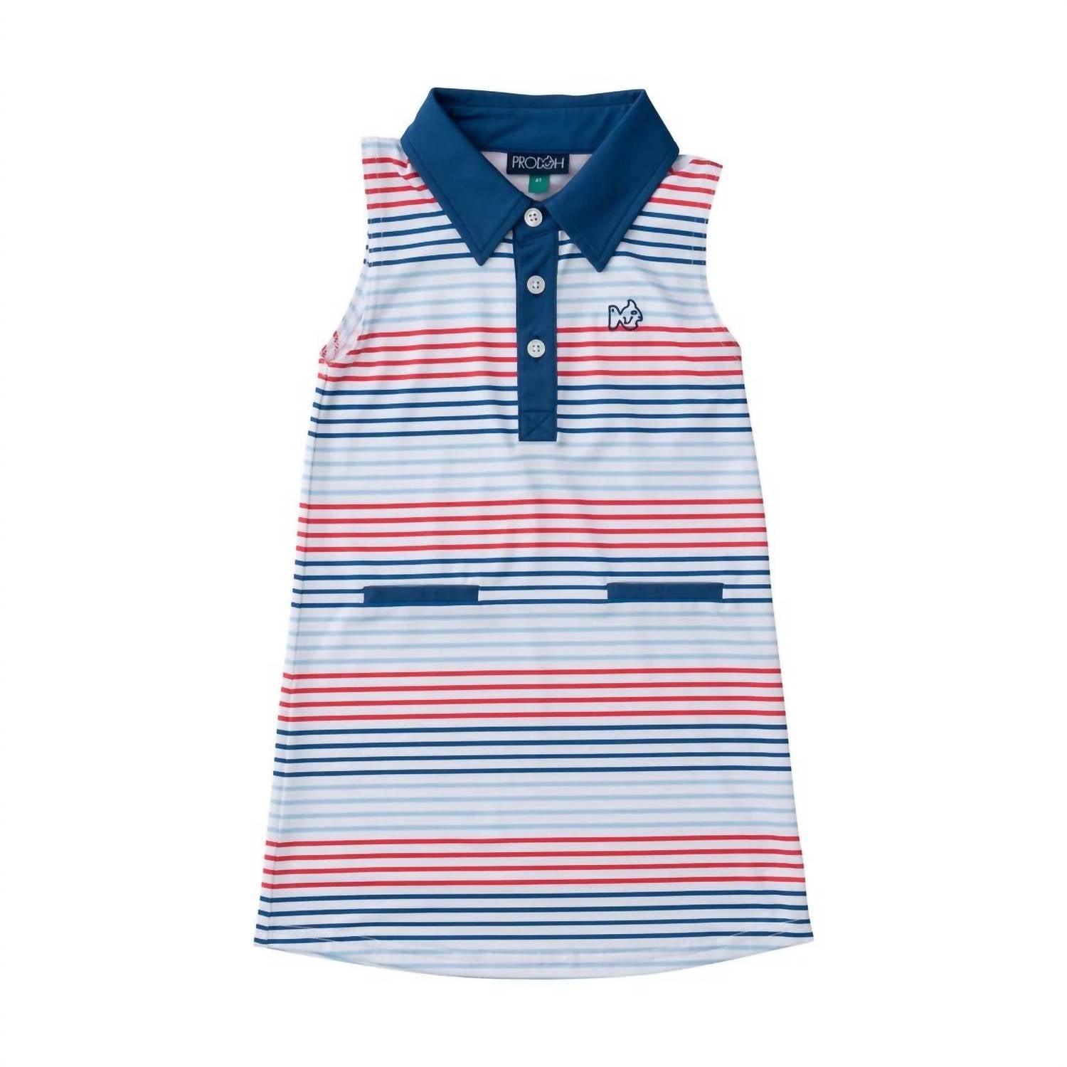 Prodoh - Girls' Sleeveless Pro Performance Polo Dress