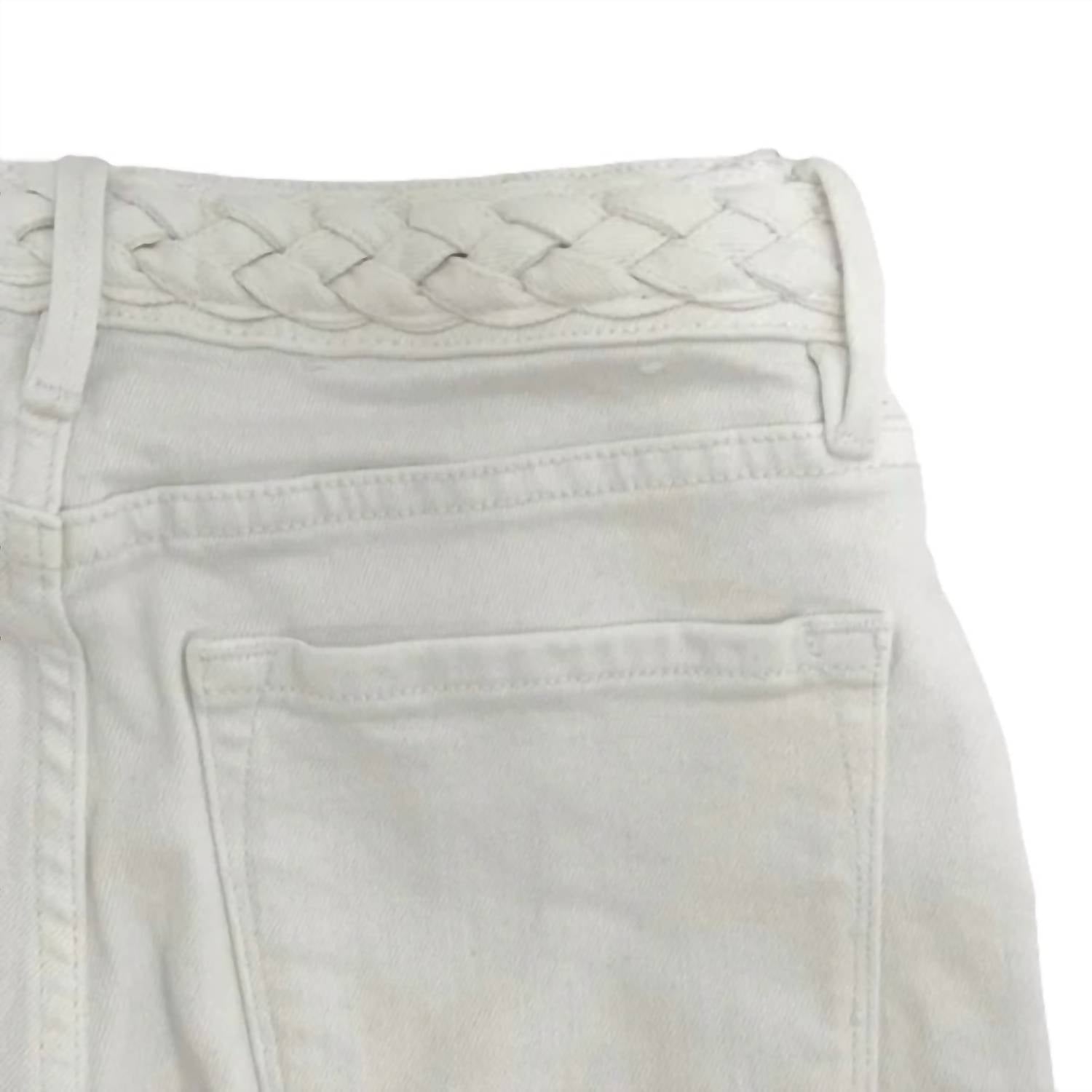 Frame - Denim Braid Waistband Le Crop Mini Boot Jean