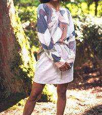 Papillon - Abstract Lightweight V Neck Sweater