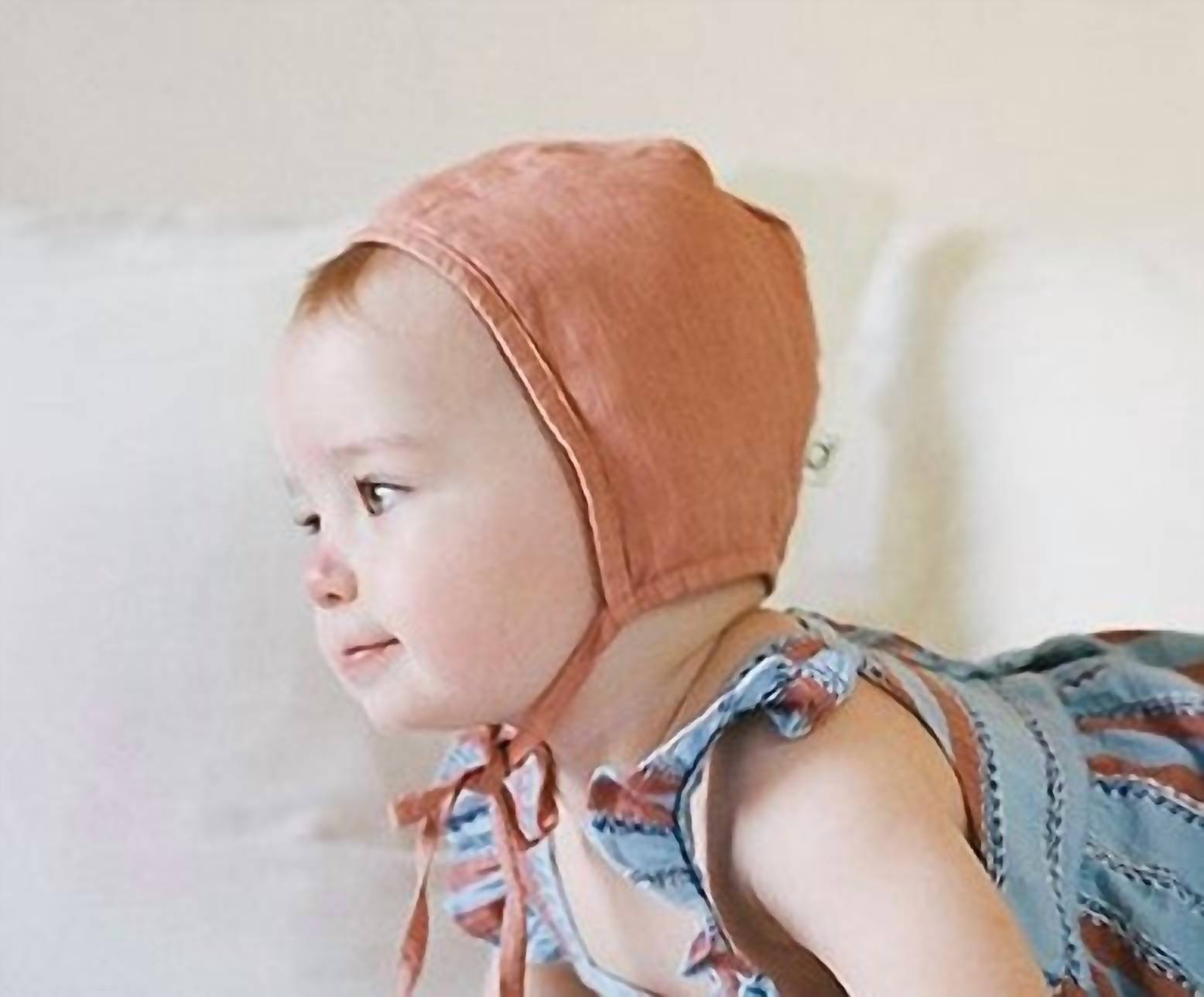My Little Cozmo - Baby's Linen Bonnet