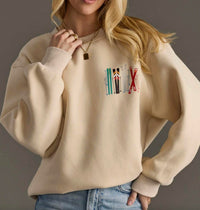 Panache Apparel Apres Ski Club Sweatshirt in tan - women's sweater