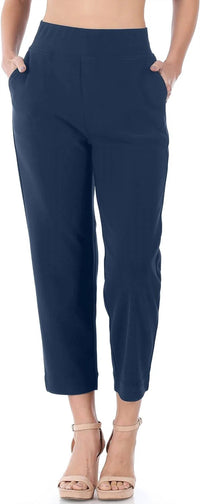 Zenana - Classic Pull On Ankle Pants