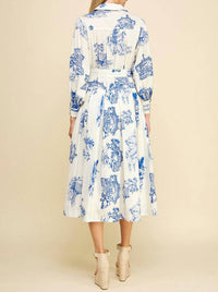 Pinch - Everly Toile Print Midi Dress