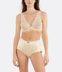 Love Stories Chrissyhigh Waisted Briefs in off white - women's intimate