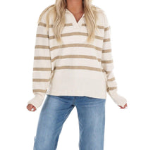 In February - Cozy Current Stripe Sweater