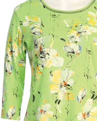 Jess & Jane - Women's Bora Bora Printed Cotton Top - Plus