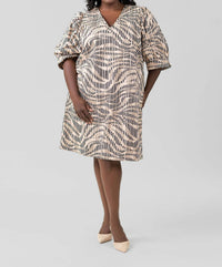 Marie Oliver - Ola V-neck Mini Dress - Plus