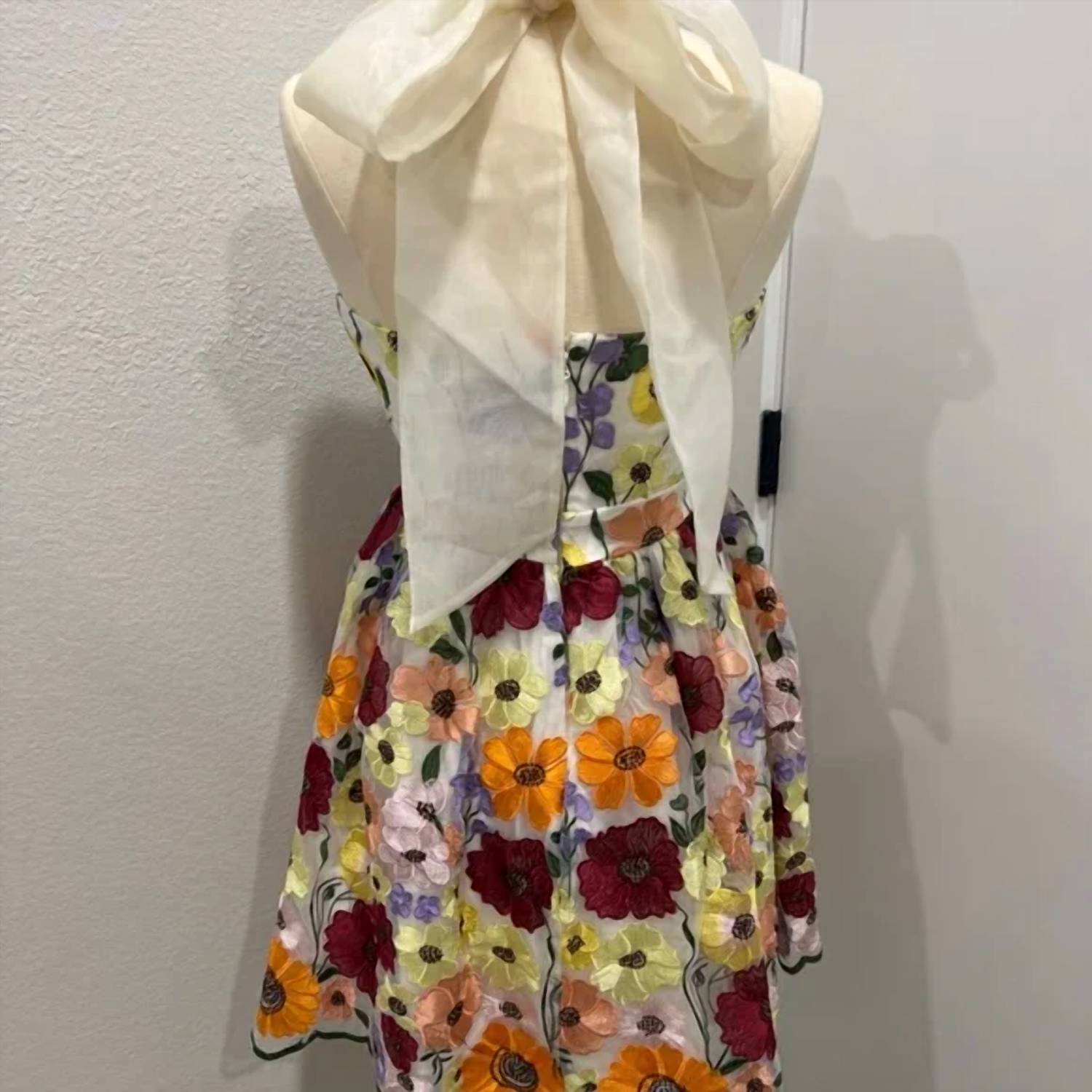 Just Me - Floral halter dress