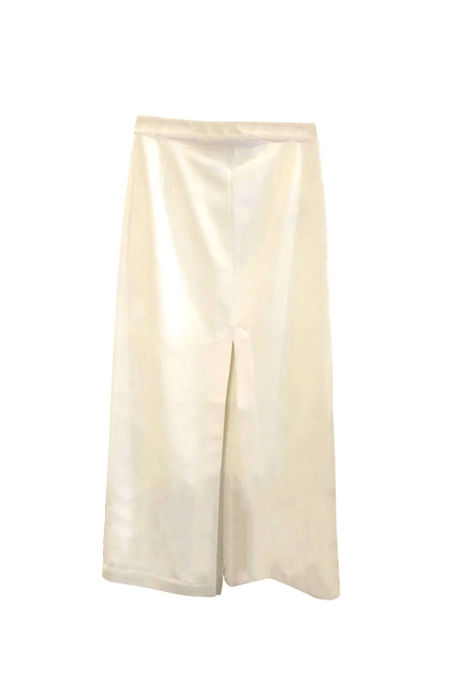 Diomi - Women's Front Slit Denim Pencil Skirt