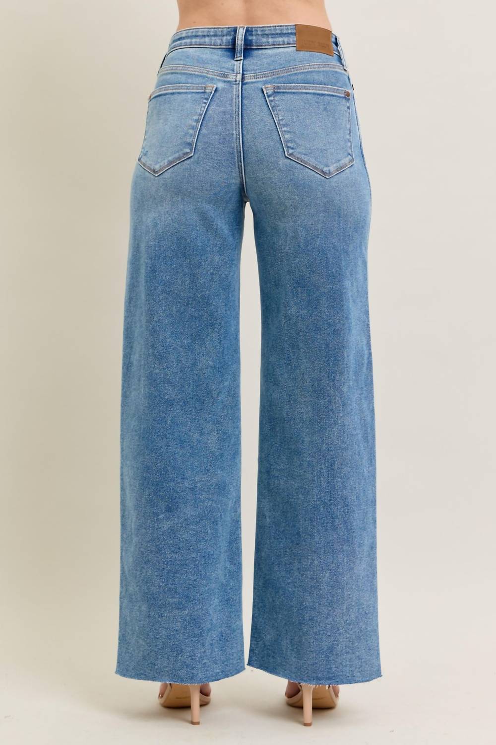 Judy Blue - Tucker Vintage Wash Wide Leg Jean