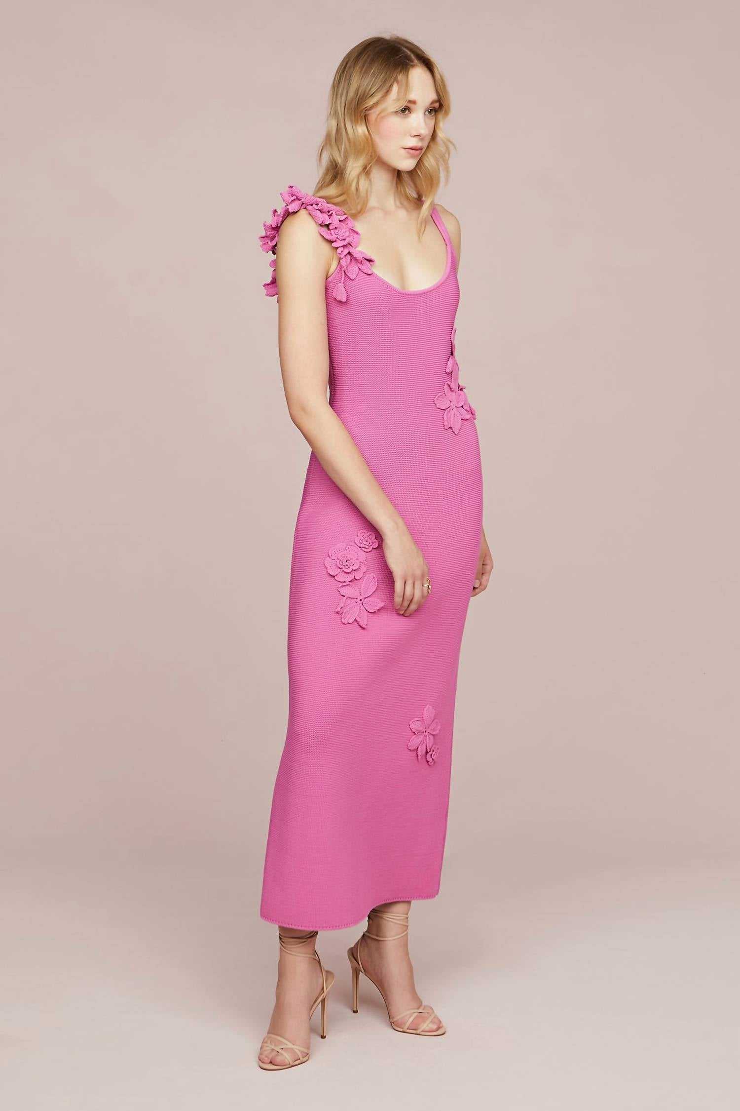 Amur - Alegra Floral Print Midi Dress