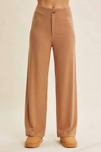 In February Thermal Straight Leg Pant in doe - women's pants