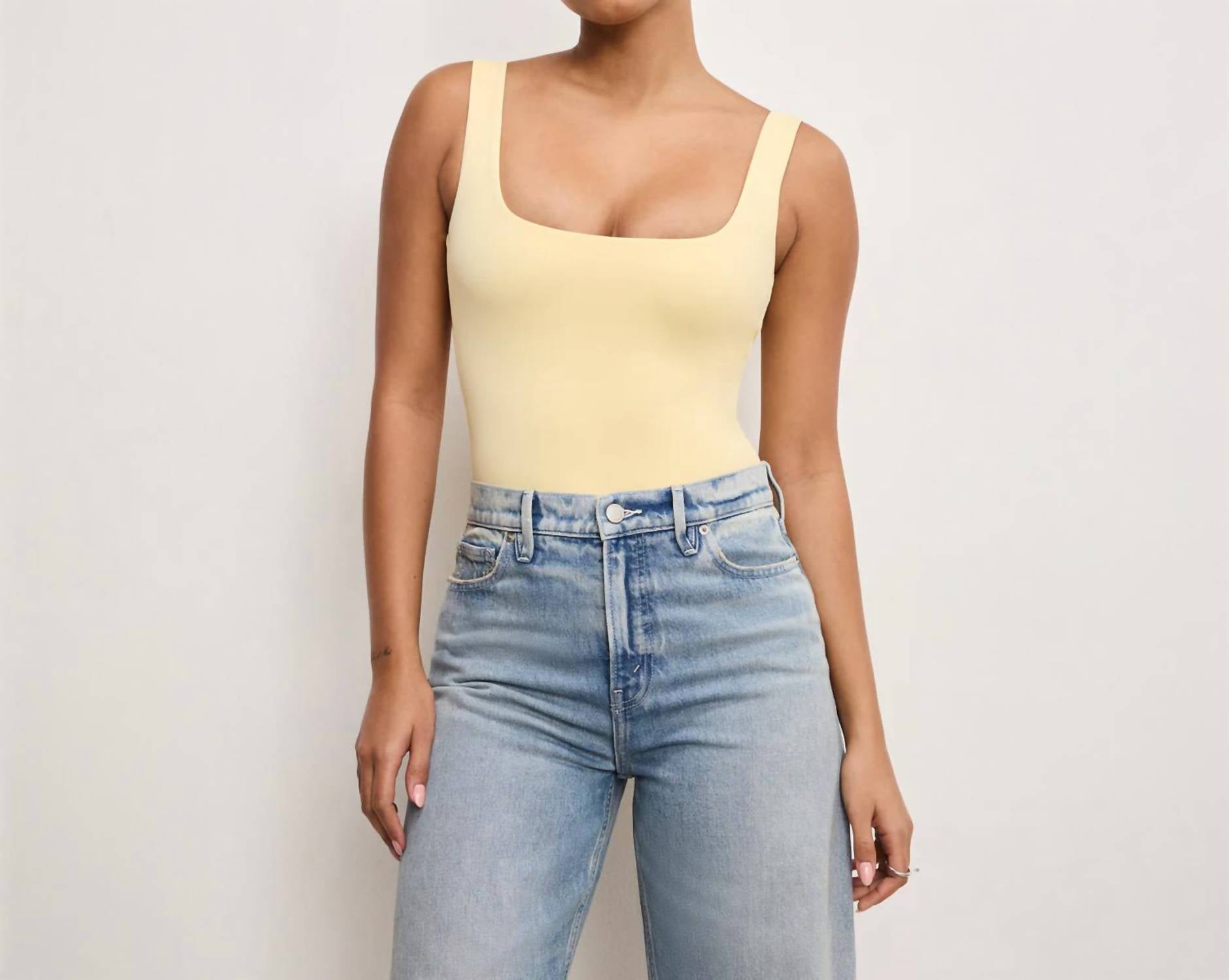 Good American - Women's Scuba Modern Tank Bodysuit