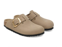 Birkenstock - Women's Boston Big Buckle Oiled Leather Slippers