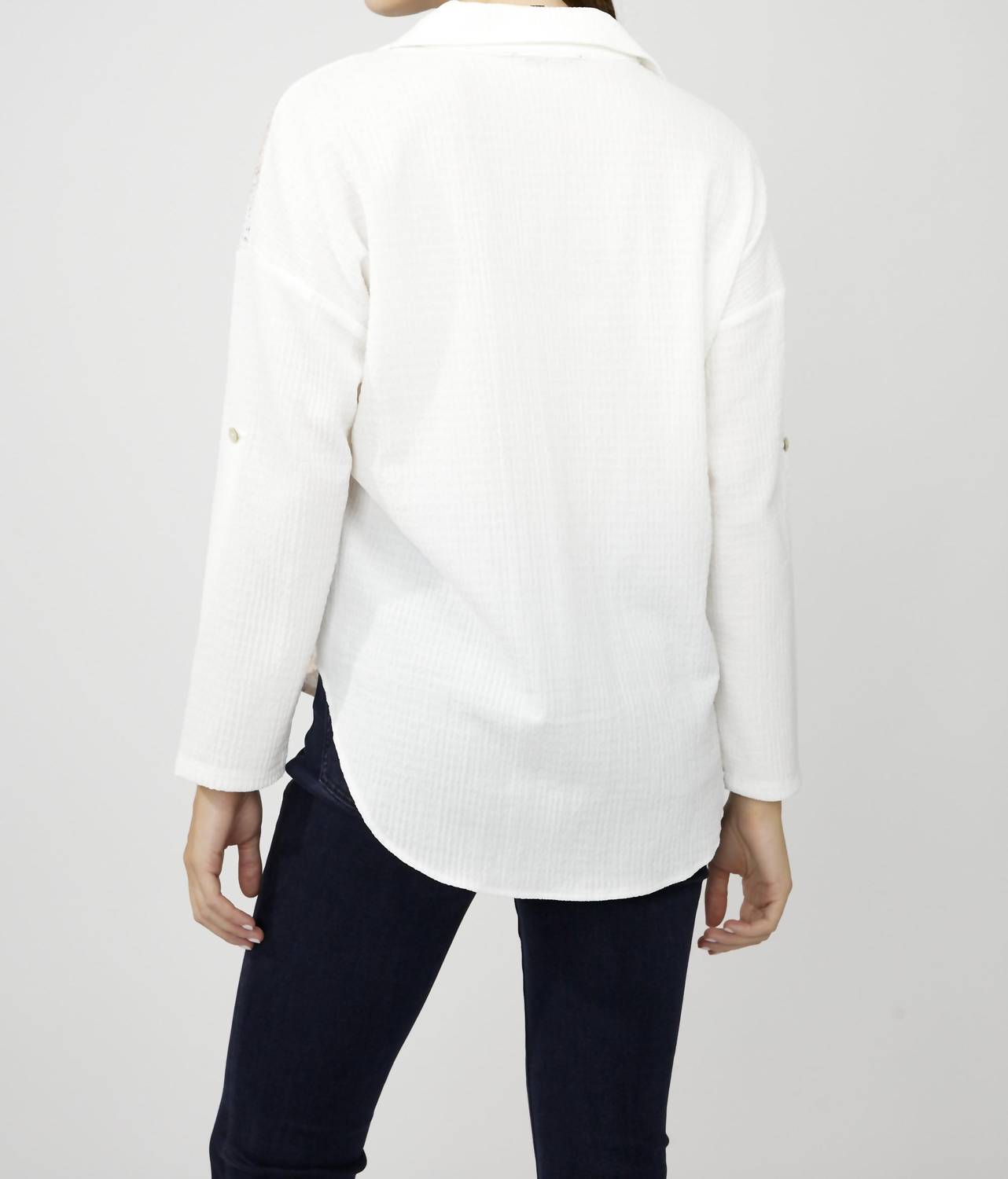Frank Lyman - Heart & Floral Print Woven Blouse
