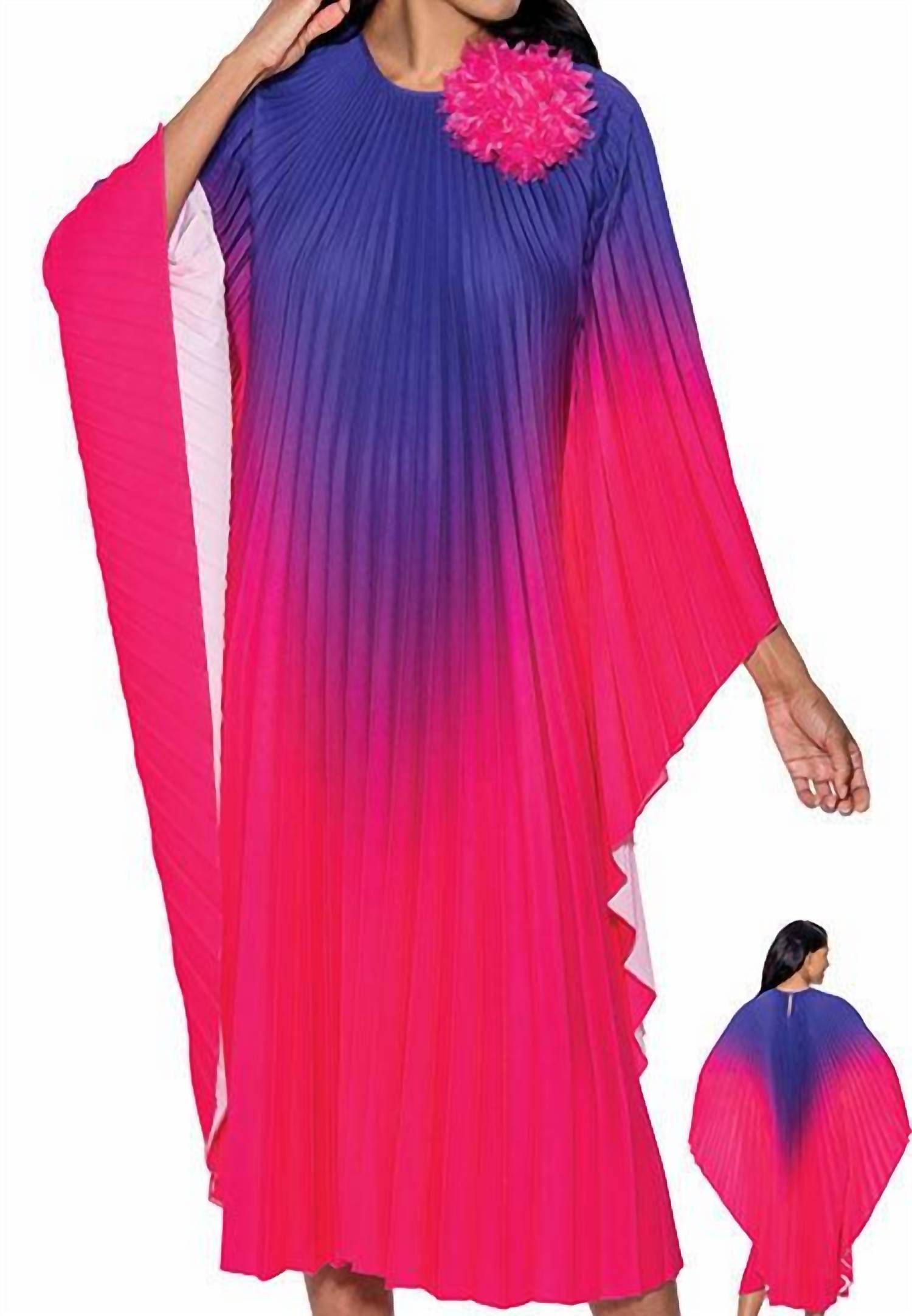 Divine Casuals - Radiant Majesty Pleated Casual Dress