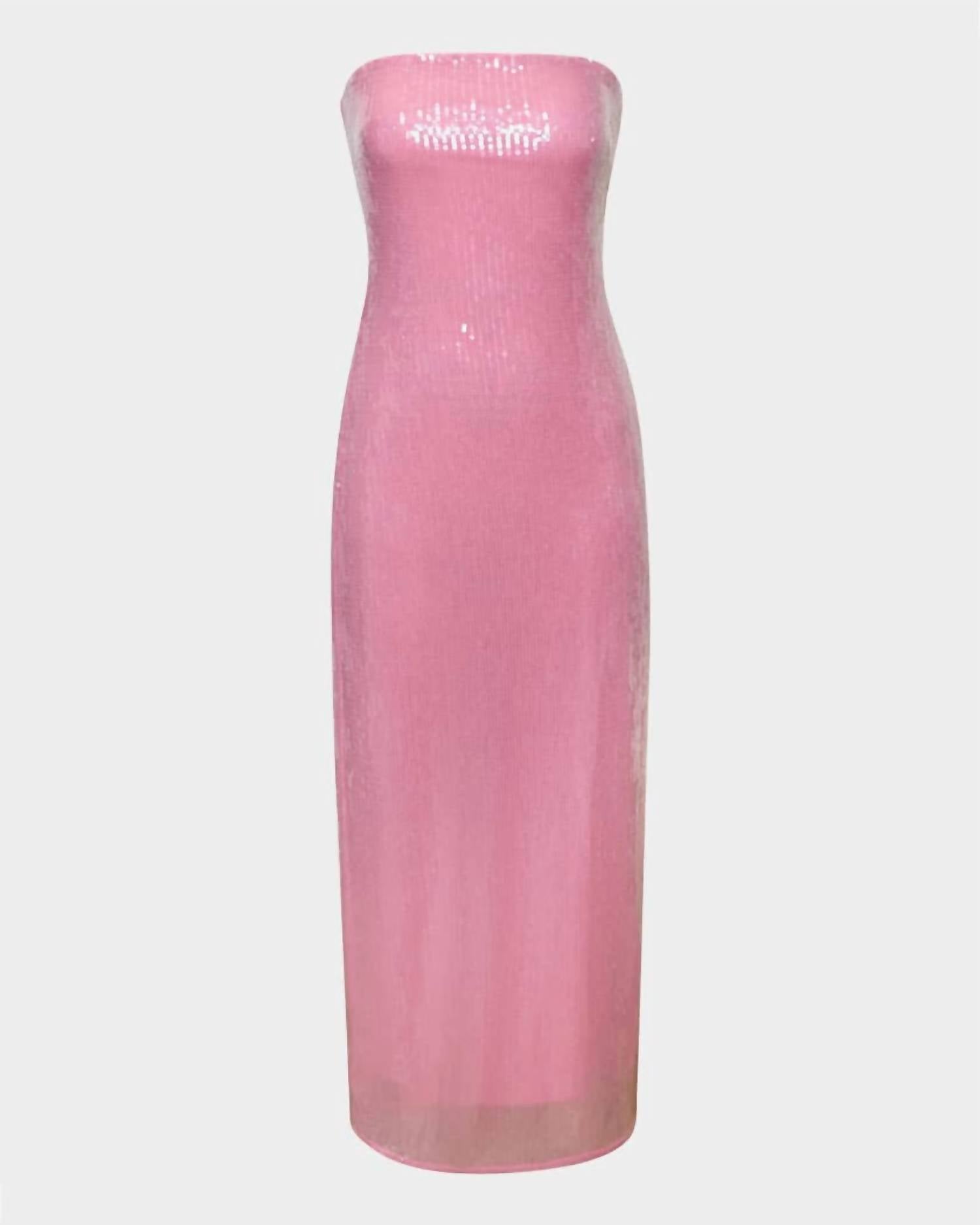 Hutch - Elena Strapless Sequin Column Maxi Dress
