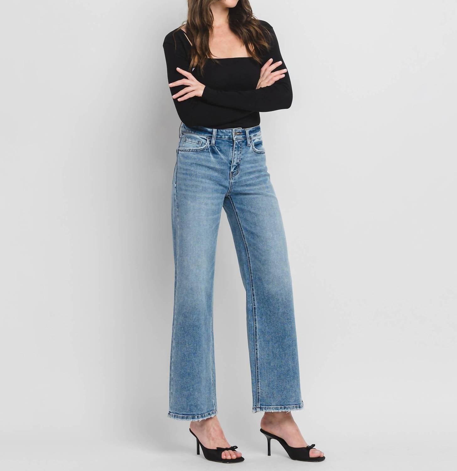Flying Monkey - High Rise Wide Jeans