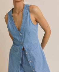 Gilli - Long Denim Vest Dress