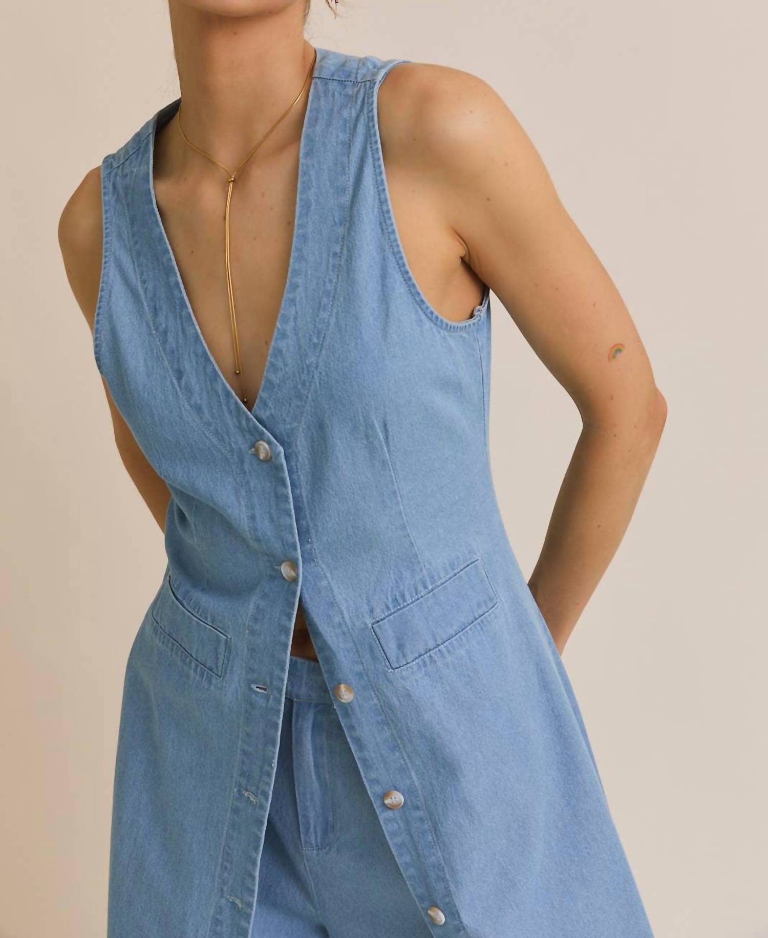 Gilli - Long Denim Vest Dress