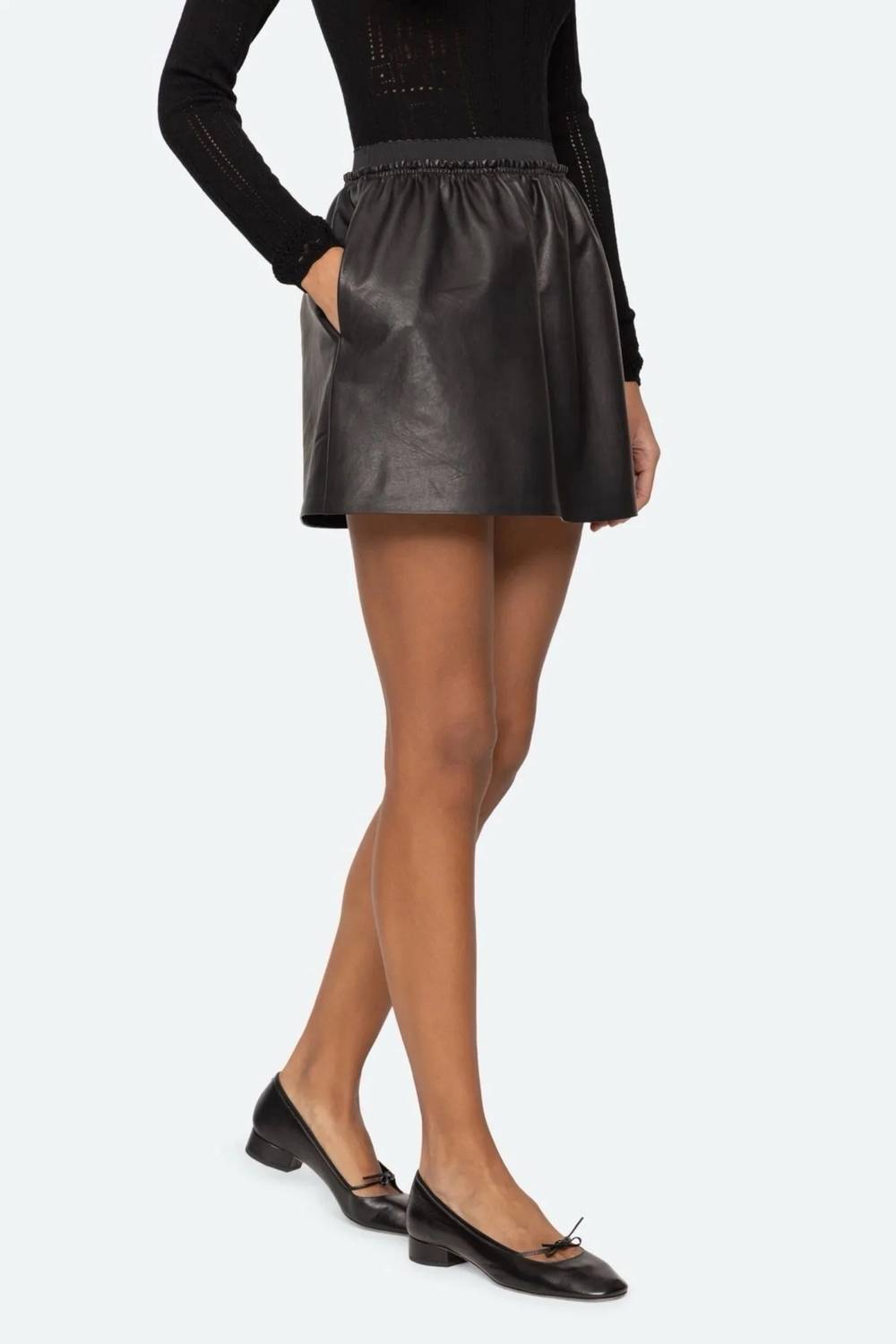 Sea - Lucie Leather Mini Skirt