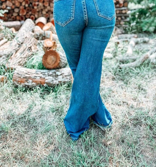 Rock & Roll Cowgirl - Autumn Aztec Flare Jeans