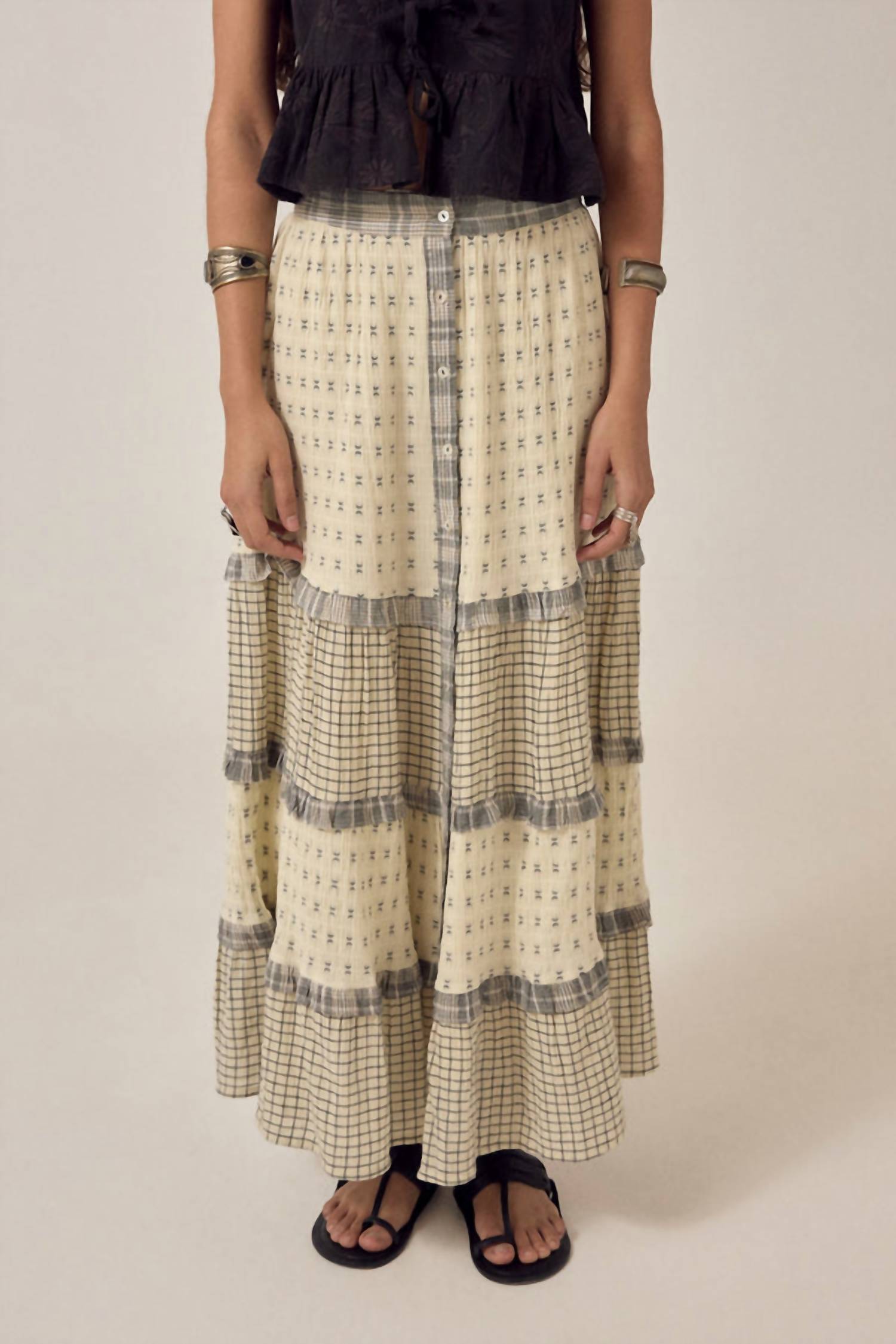 Maison Hotel - Cosette Long Tiered Skirt