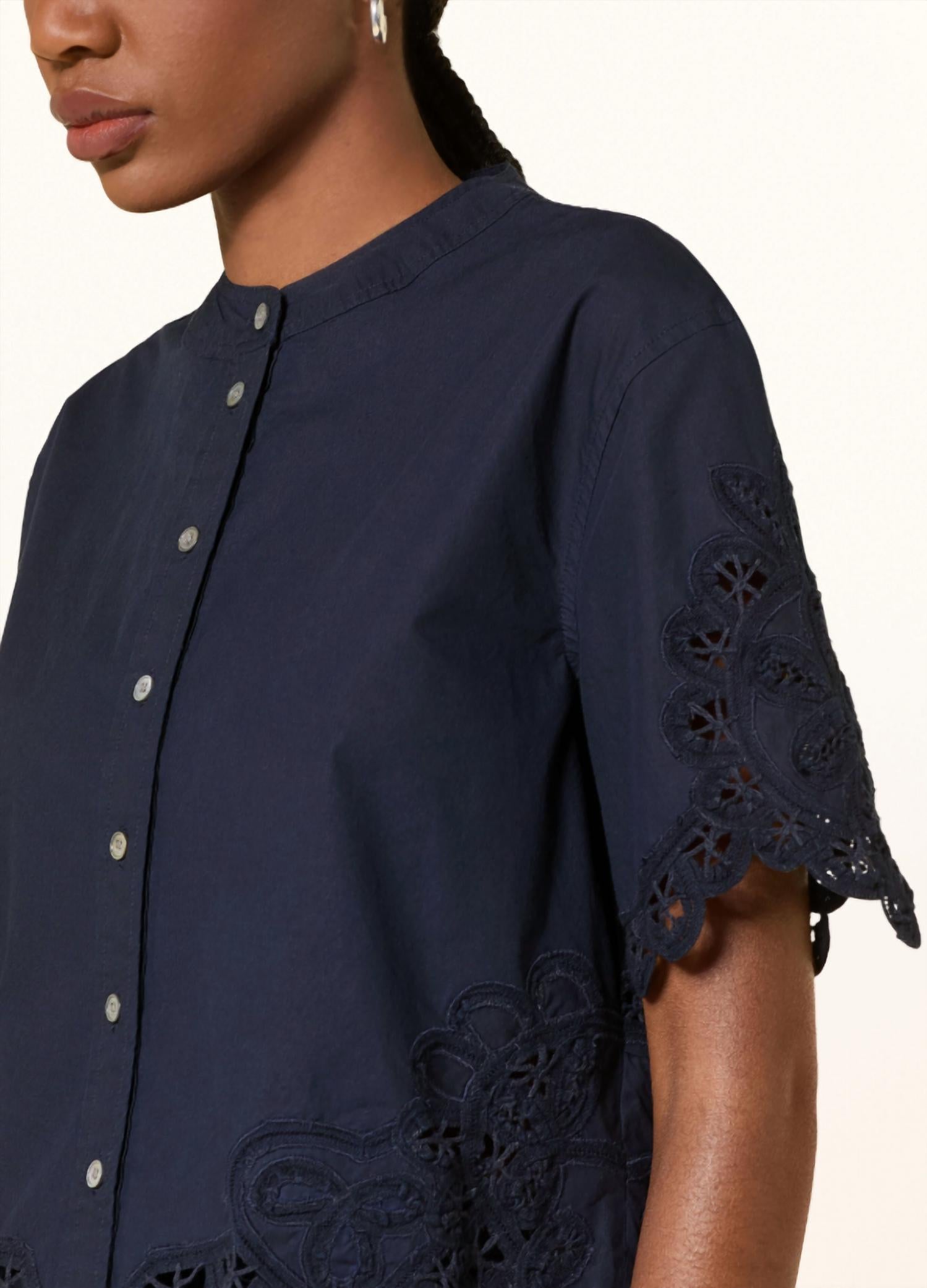 Veronica Beard - Aleck Lace Button-down Shirt