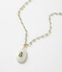Native Gem - Women's Embellished Amulet Necklace
