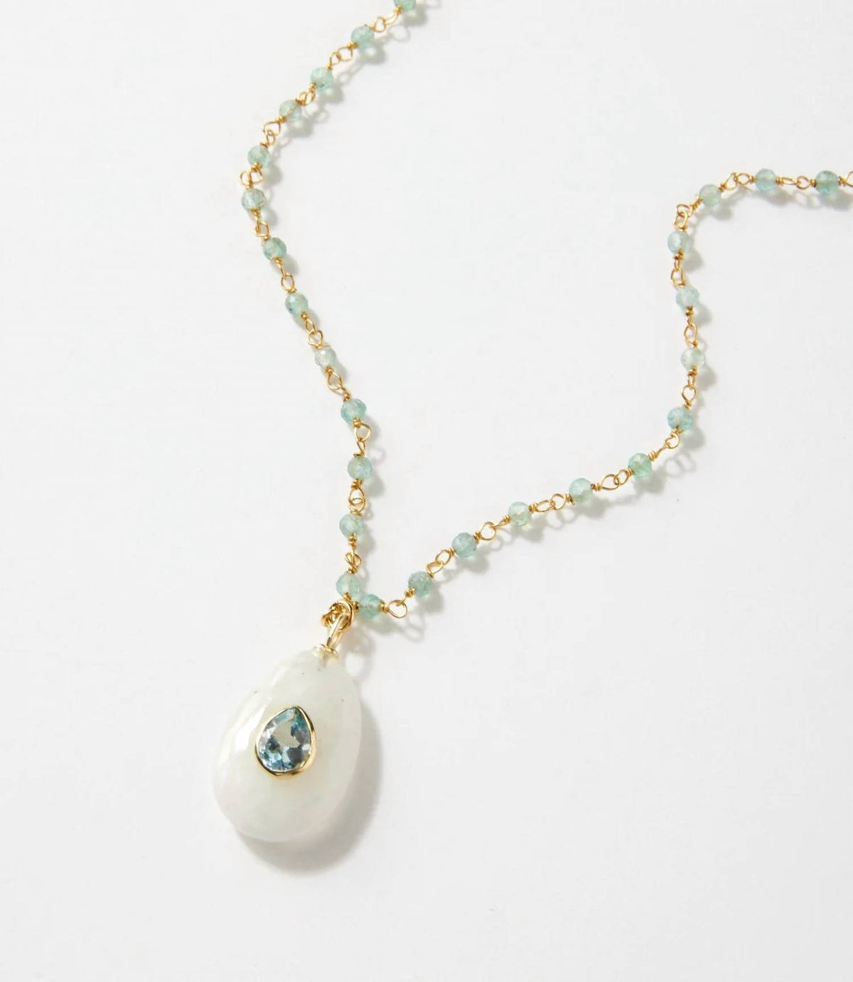Native Gem - Women's Embellished Amulet Necklace