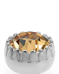 Qudo Women's London 8mm Jewelry Topper in light colorado topaz silver - women's jewelry - detail view